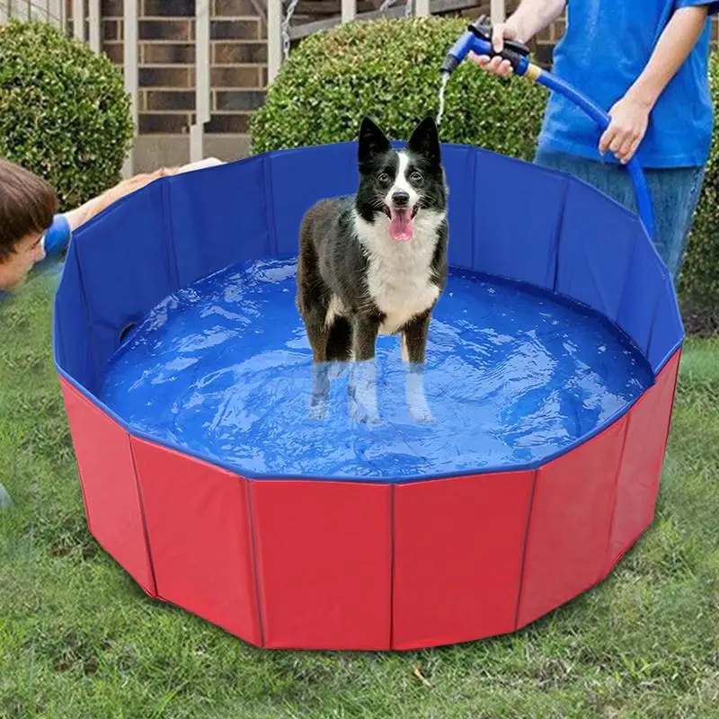 Folding Pet Summer Shower Basin Outdoor PVC Water Cooling Pool Swimming Pool for Large And Small Dogs And Cats