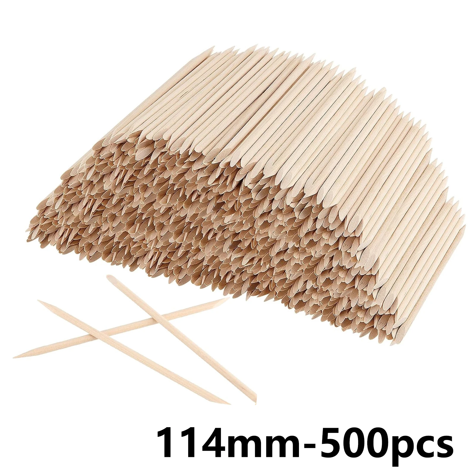 100/50 stücke Nail art Pusher Orange Holz Sticks Nagelhautschieber Entferner Strass Punktierung Entfernung Maniküre Pediküre Pflege Werkzeuge