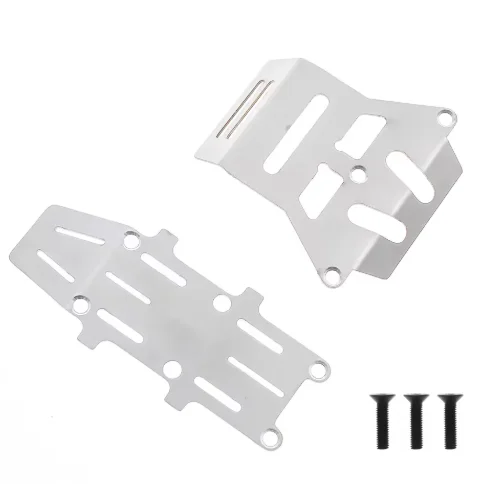 Metal Stainless Steel Chassis Armor Guard Protection Protector Skid Plate for Tamiya Hornet Evo RC Car Upgrade Parts