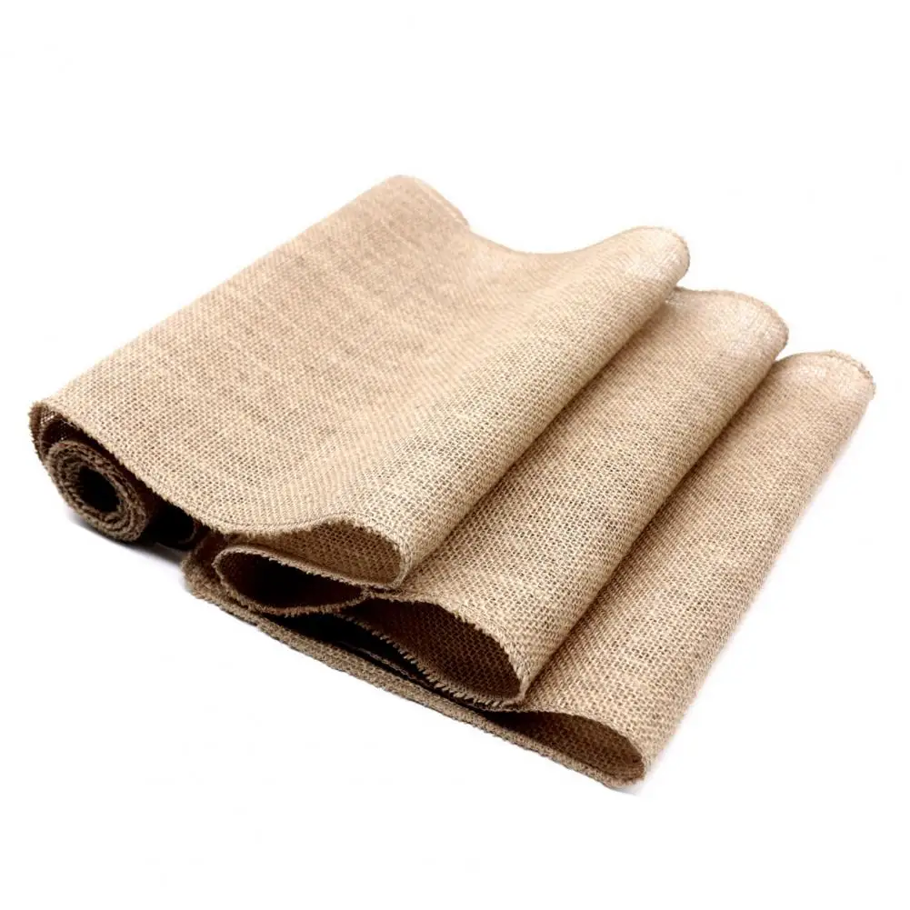 

Wedding Table Runner Versatile Jute Table Runner Rustic Jute Table Runner for Wedding Decor Dining Table Cover Kitchen Supplies