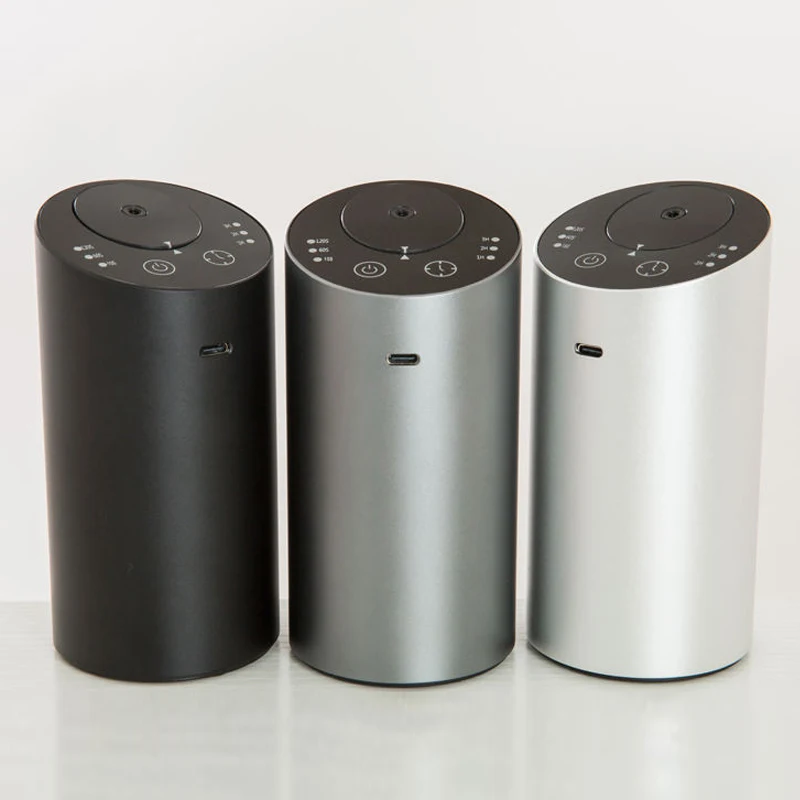 Wireless Car Aroma Diffuser with 20ml Empty Essential Oil Bottle Rechargeable Fragrance Diffuser Electric Smell for Home Bedroom