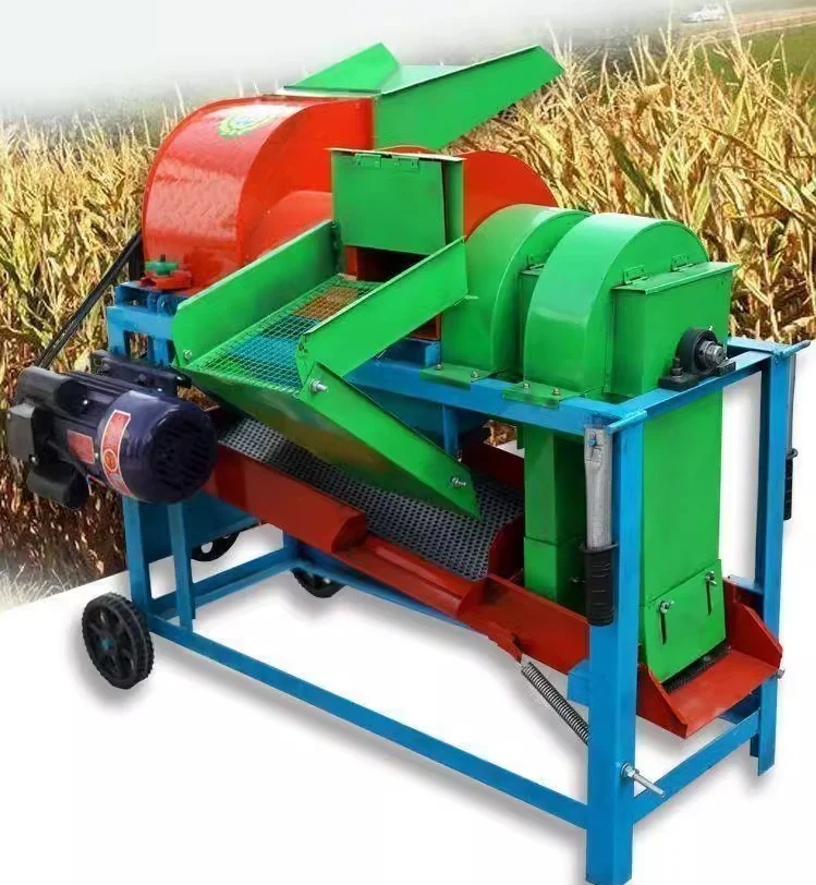 Sheller Machine Multi-function Grain Threshing Machine 3-4 KW Motor CE Approved 4000-6400kg/h Capacity For Rice/Millet/Soybean