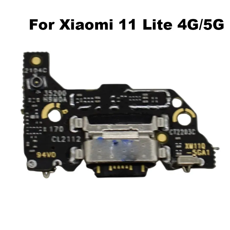 For Xiaomi Mi 11 Lite USB Charging Port Mic Microphone Dock Connector Board Flex Cable M2101k9ag 4G 5G Repair Parts