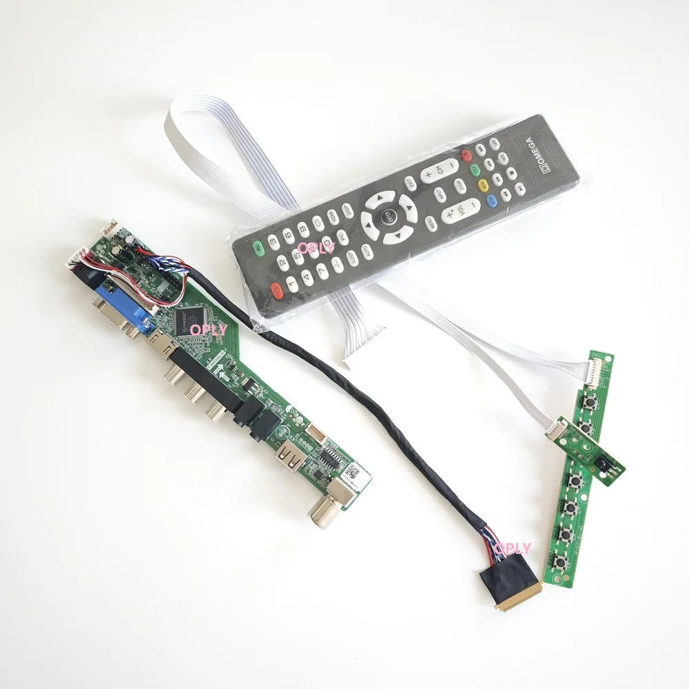 

TV Controller board kit for M156NWR2 R0 NT156WHM-N10 NT156WHM-N50 1366X768 15.6" HDMI-compatible RF USB AV VGA Audio LED Screen