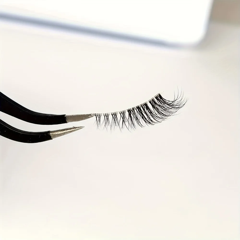 14 Paar halbe künstliche Wimpern, transparente Wimpern, natürliche, kurze Akzentwimpern, leicht, weich, wiederverwendbar, Augen-Make-up für den täglichen Gebrauch und zum Dating – Detail 3