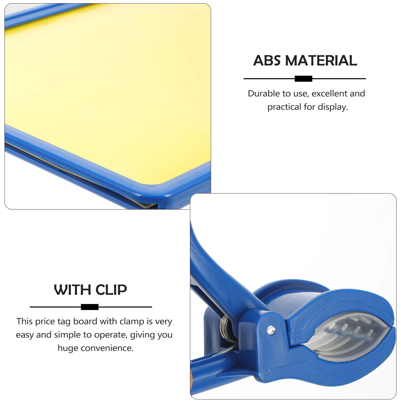 

1 set 1 Set A4 Label Clip Board With Clamp For Retail Store Advertising Display Sign Holder Black Reusable Price Tag Stand For