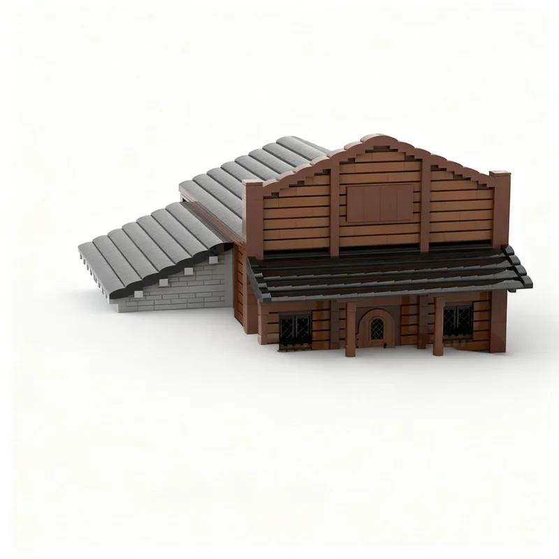 3567pcs MOC Western Western Bureau Du Shérif Sheriff S Model Building Blocks Construction Toys Christmas Gifts DIY Birthday