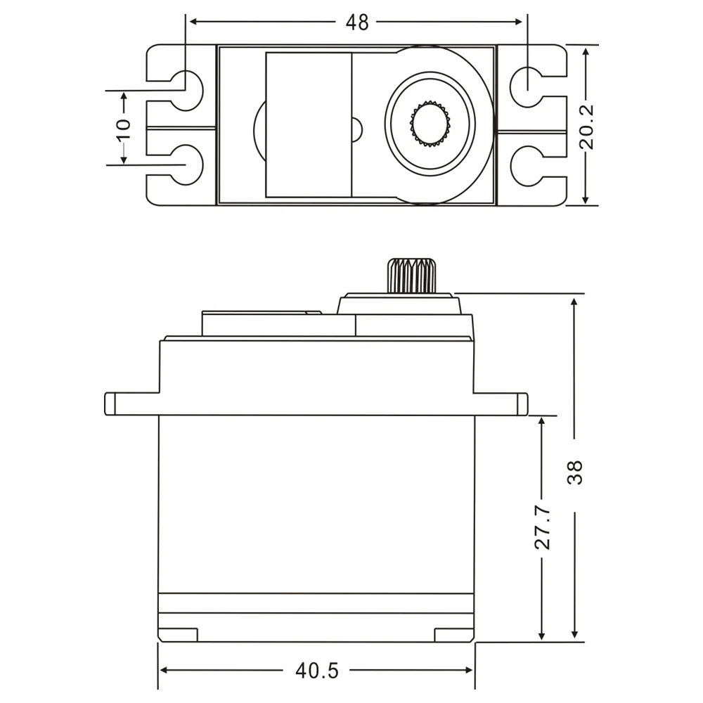 Jx servo PS-4503HB 45,5g 3kg rc standard servo kunststoff lenkgetriebe motor servo für rc modelle flugzeug teile