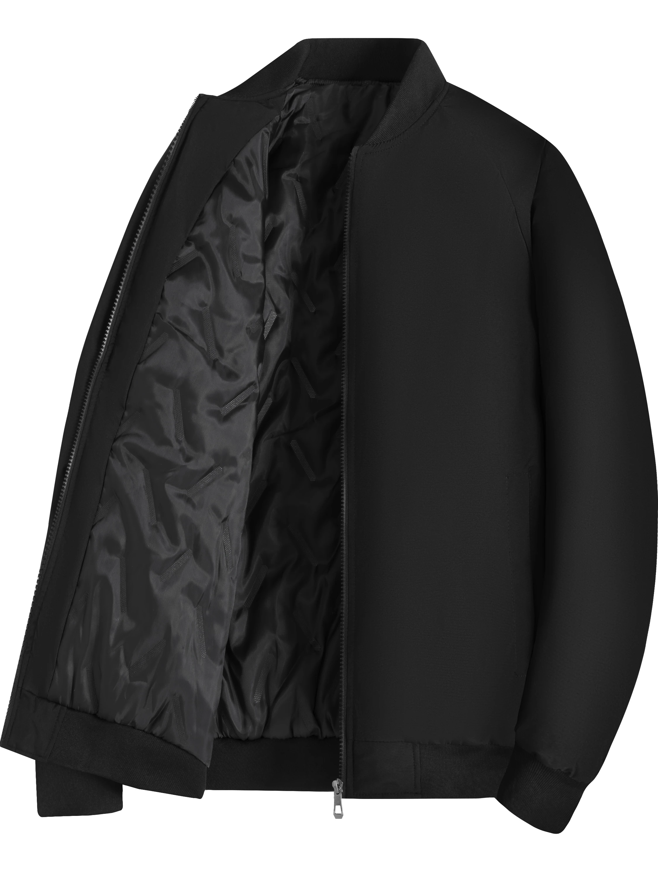 

Легкая утепленная хлопковая куртка мужская, повседневная, с воротником-бомбером, теплая верхняя одежда для осени и зимы, большие размеры, модная.