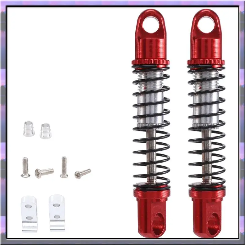 A49U Für WPL D12 RC Auto Metall Hinten Stoßdämpfer Dämpfer Mit Halterung Festen Sitz Upgrades Teile Zubehör