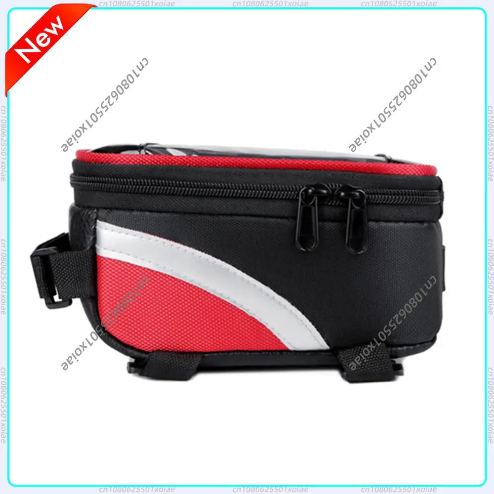 

Водонепроницаемая светоотражающая сумка для телефона на велосипед, для горного велосипеда MTB, непромокаемая, с сенсорным экраном, на переднюю верхнюю трубу рамы