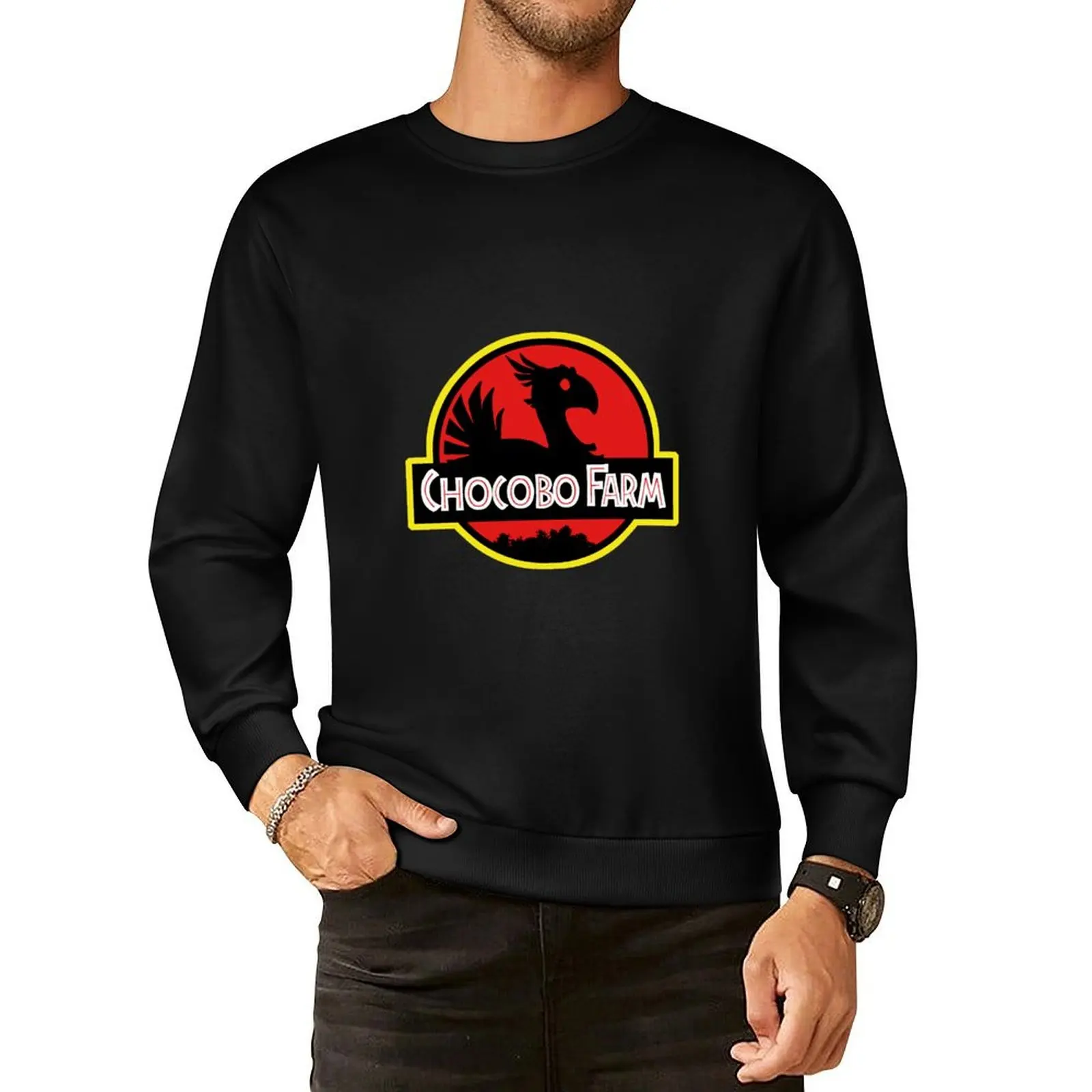 

Chocobo Farm Pullover Hoodie tracksuit men's sweat-shirt set mens clothing men's sweatshirts