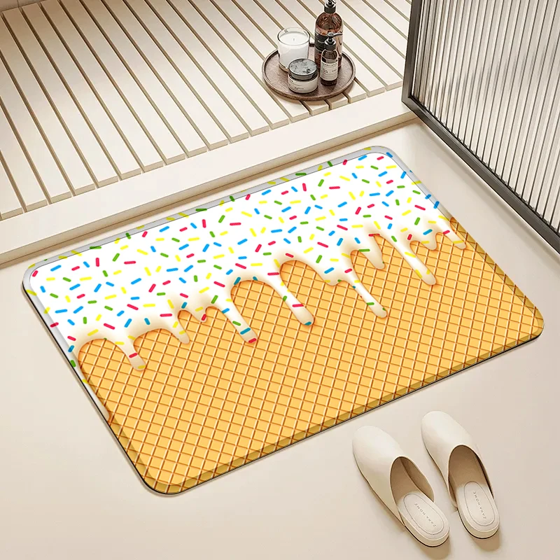 

Sprinkle Waffle Door Mat Non-Slip Absorbent Floor Rug for Home Kitchen Bathroom Kids Room Decor