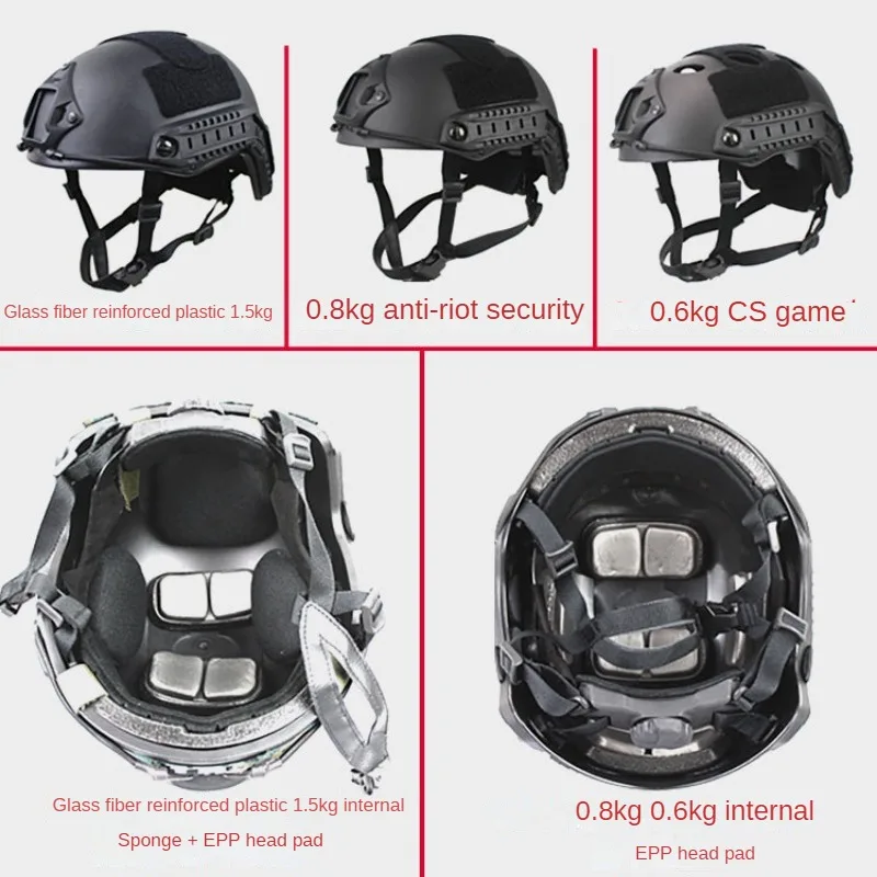 Military Tactical Helmet FAST Helmet MICH2000 Air Gun MH Tactical Helmet Outdoor CS Special Police Bicycle Protective Equipment