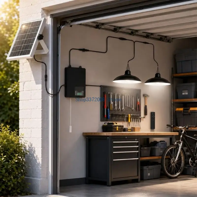 Remote Control Solar Pendant Light for Shed and Chicken House