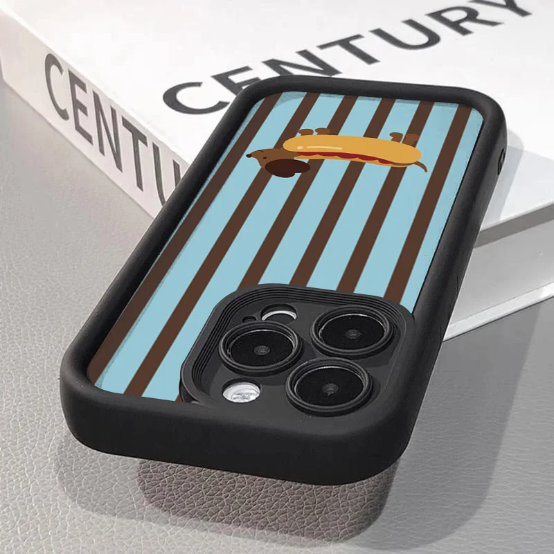 Phone Cases For Samsung Galaxy S26 S25 S24 Ultra Plus S21 S22 FE A53 A35 A36 A54 A55 A56 A26 Protector Cartoon Dachshund Cover