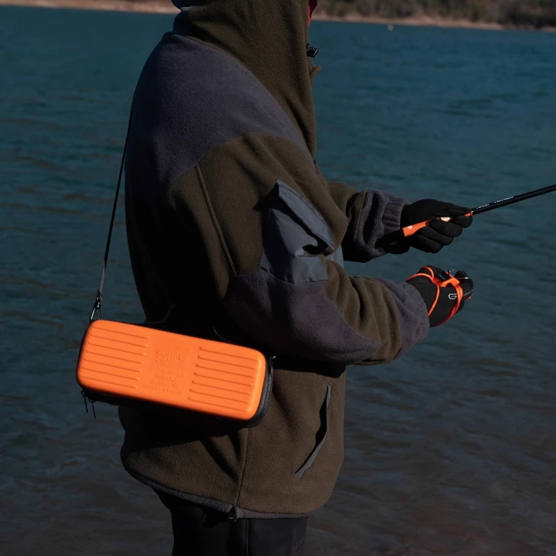 1 قطعة حقيبة الصيد العناصر الصغيرة معدات صيد الأسماك Luya اكسسوارات الصيد رود التخزين الرقمي حقيبة كتف محمولة باليد #3