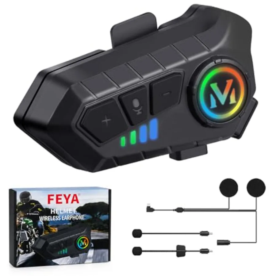 

Motorcycle Helmet Speakers High Battery Life Helmet Headphone IPX6 Automatic Answer/Call Music Control/Intelligent Noise/Wake u