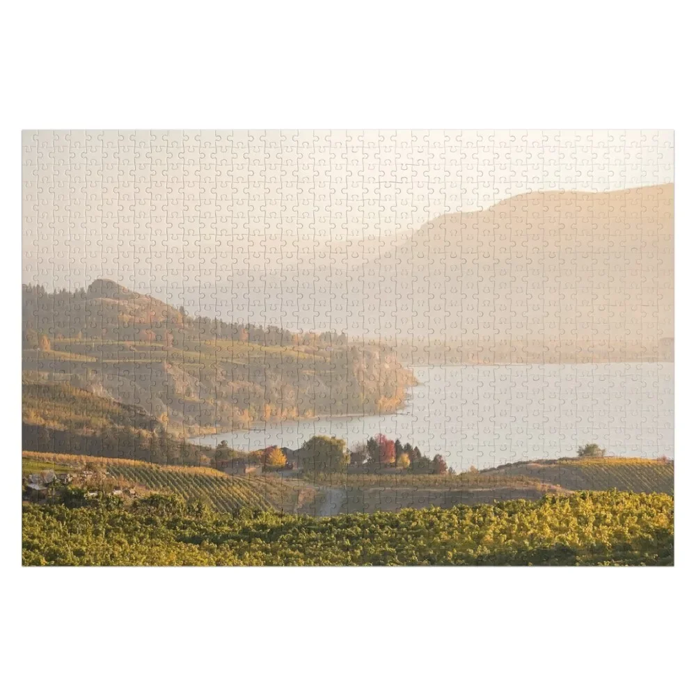 

Okanagan Valley Vineyards at Sunset Jigsaw Puzzle Jigsaw Pieces Adults Custom Photo Puzzle