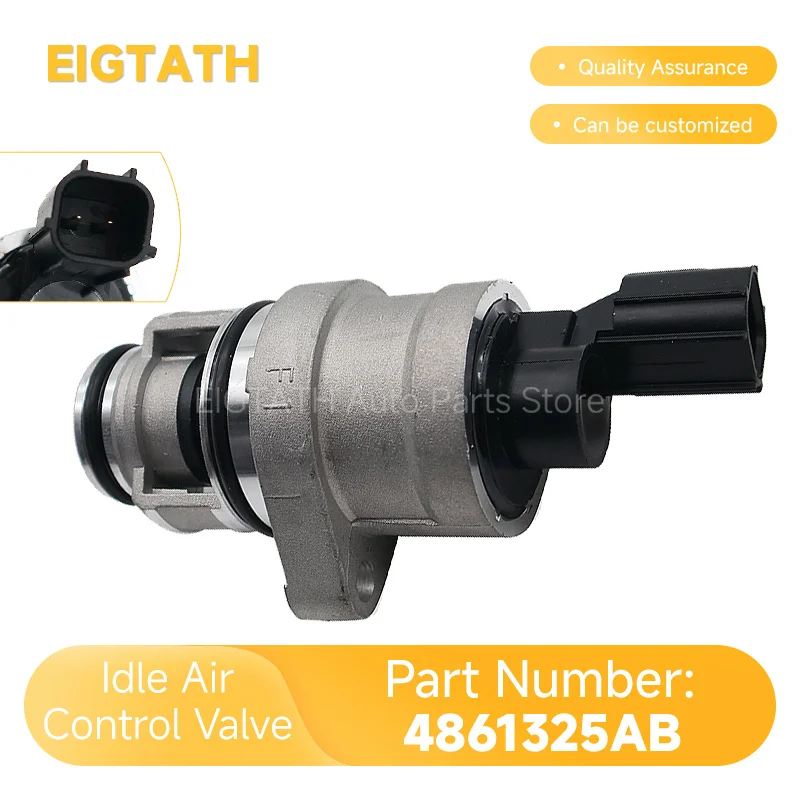 4861325AB Idle Air Control Valve For Chrysler Town & Country RS 3.3L 3.8L 2001‑2007 Caravan Chrysler Voyager 4861325AA 4861325AC