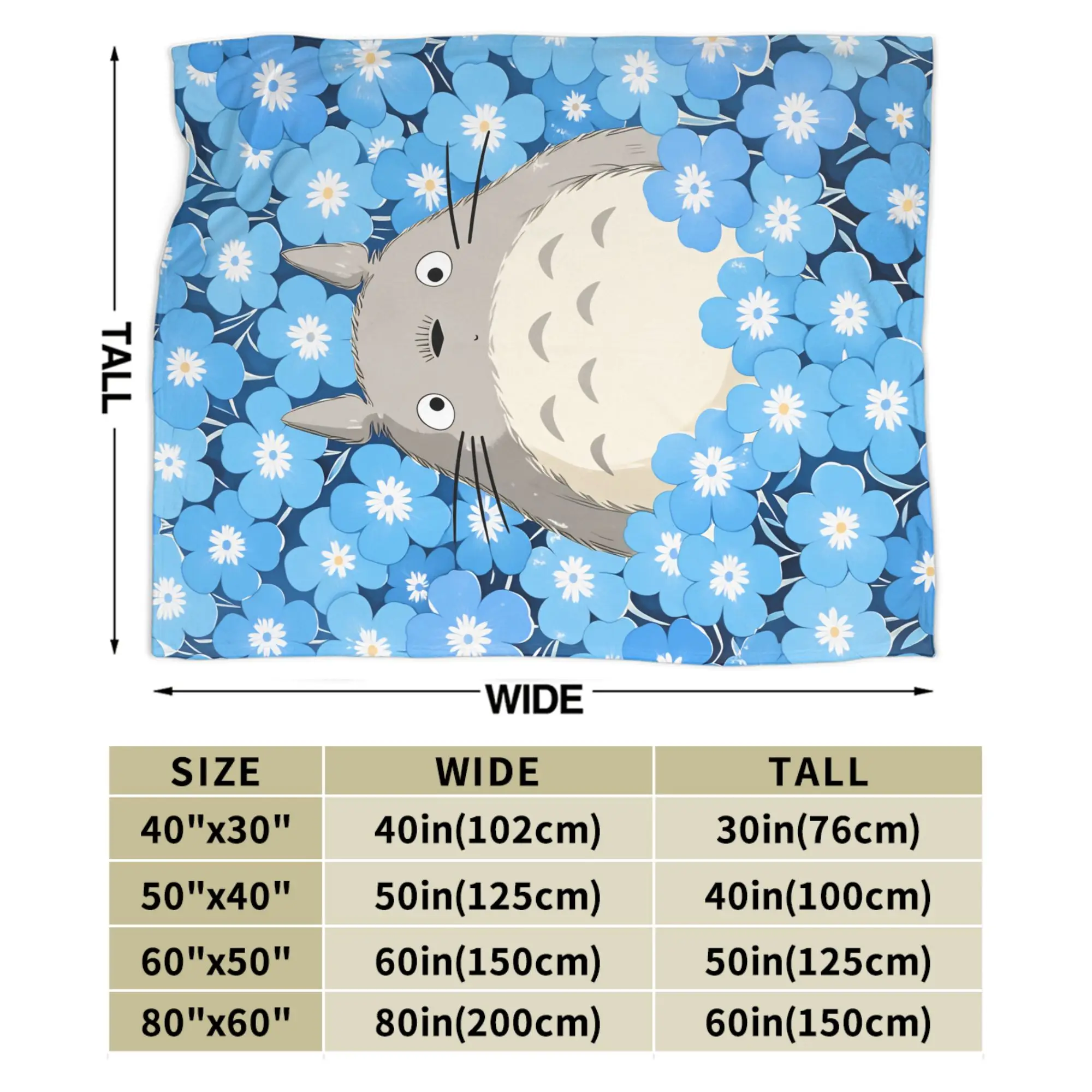 Traditional Nekobasu Japanese Blanket T-Totoros Travel Flannel Bedding Throws For Living Room Warm Bedspread Birthday Present view 6