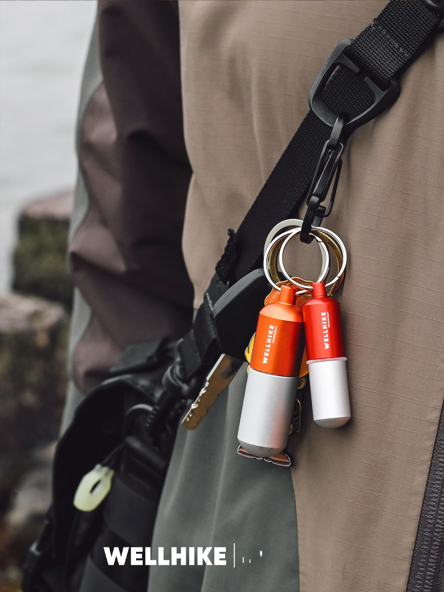WELLHIKE Outdoor Emergency Capsule  Waterproof Storage Creative Keychain Portable Personal Care Organizer
