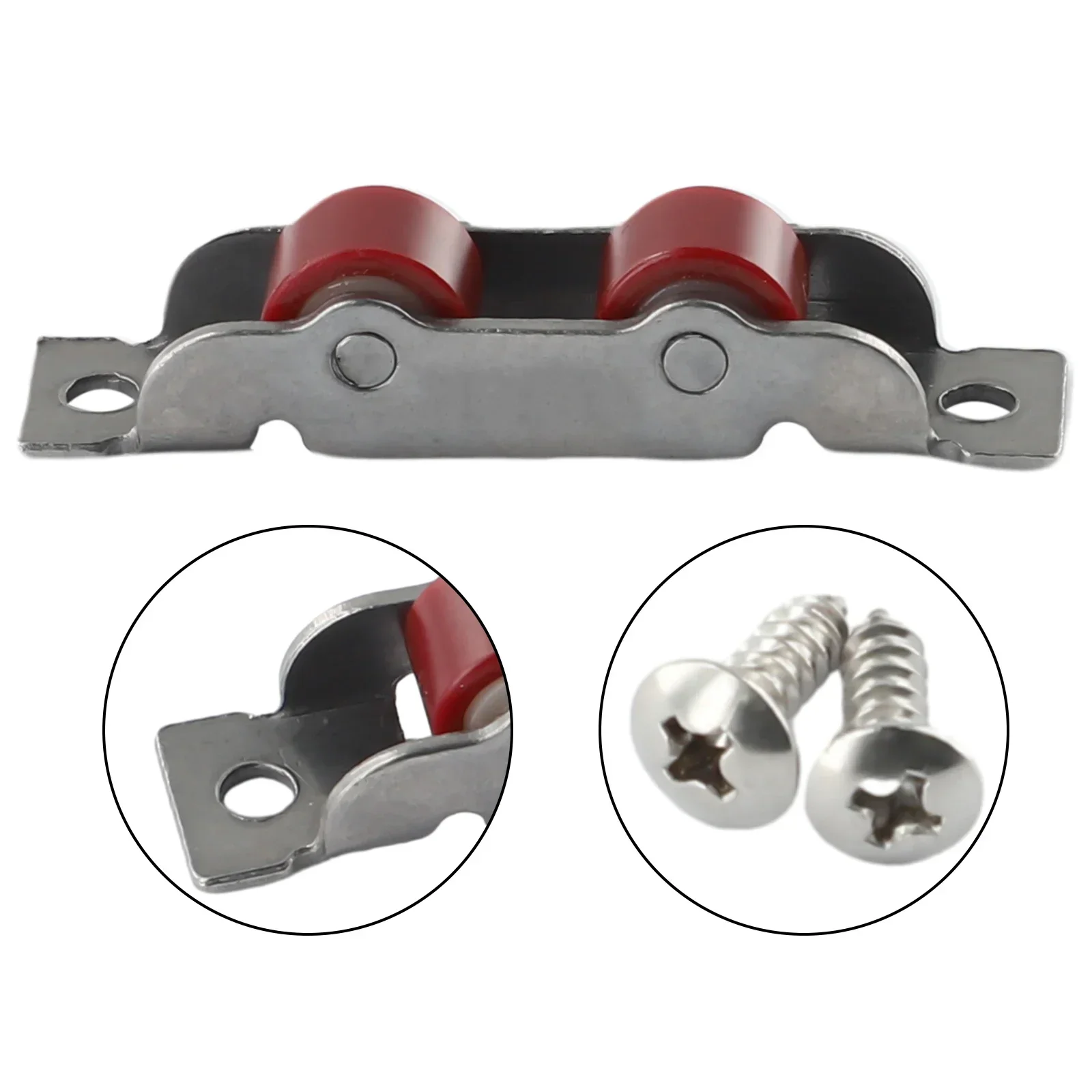 Door Hardware Door Sliding Roller Runner Wheel Sash Stainless Steel Track Pulley 1Pc Pulley Sliding Door Roller