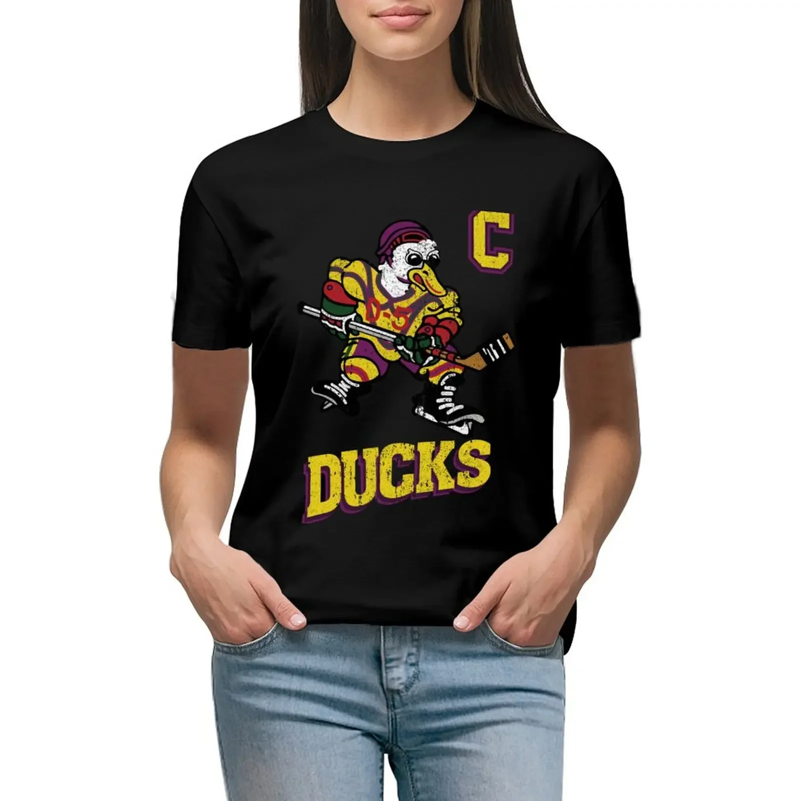 

Ducks Captain Jersey T-Shirt Aesthetic clothing cute clothes korean fashion tees t-shirts for Women graphic tees funny