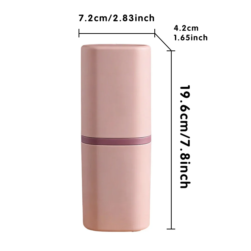 Travel Toothbrush Holder Case Multifunctional Storage Box for Comb Shaver Storage Travel Accessories 26 Black Letters Pattern