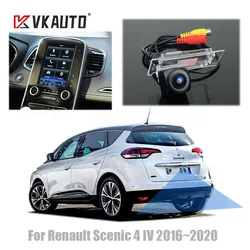 VKAUTO Fish Eye Rear View Camera For Renault Scenic 4 IV 2016 2017 2018 2019 20 HD For OEM Unit Adapter Cable Backup Parking CAM