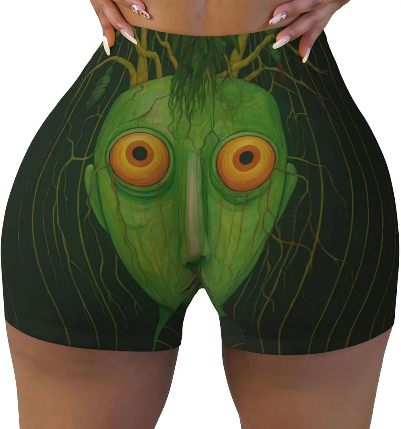 Hipster Hip Hop Graffiti Athletic Shorts for Women