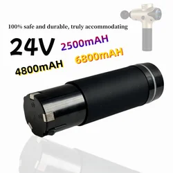 Original 24V 2500-6800mAh rechargeable lithium-ion battery suitable for massage gun upgraded battery fascia gun accessories