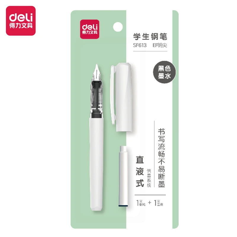 قرطاسية ديلي SF614 قلم الطالب السائل المباشر للمكتب ومستلزمات الدراسة تأتي مع أكياس الحبر