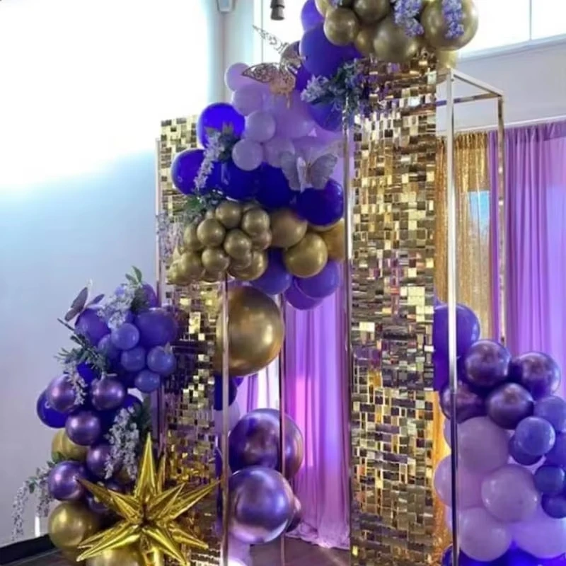 2pcs Wedding Backdrop Sign Frame Column Plinth Shelf Flower Stand For Outdoor Lawn Party Decoration Stage Floral Window Display