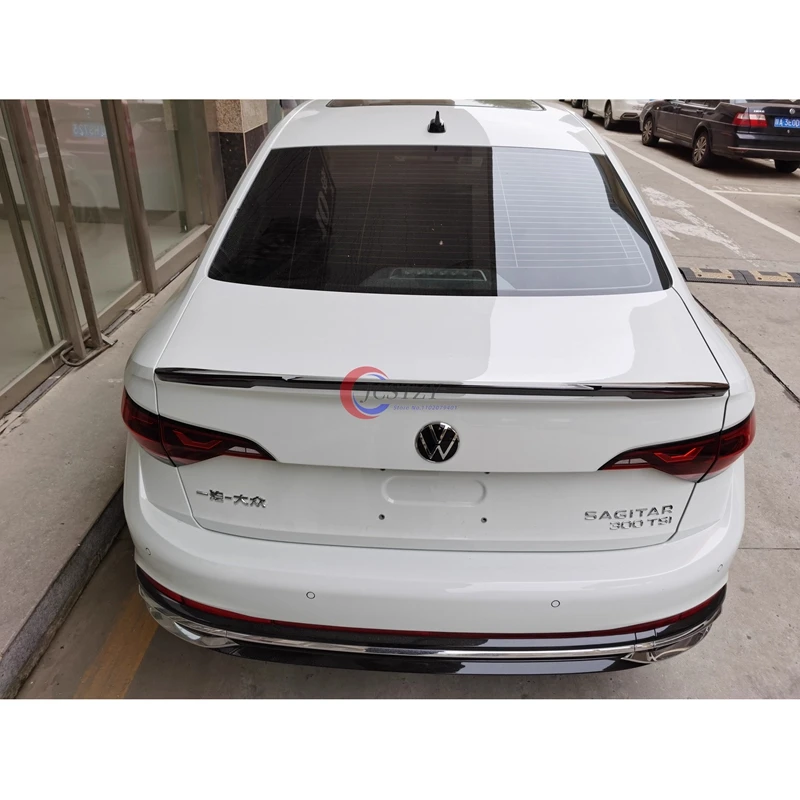 For VW Jetta mk7 2019--2021 Spoiler ABS Plastic Carbon Fiber Look Rear Trunk Wing Car Body Kit Accessories - view 3