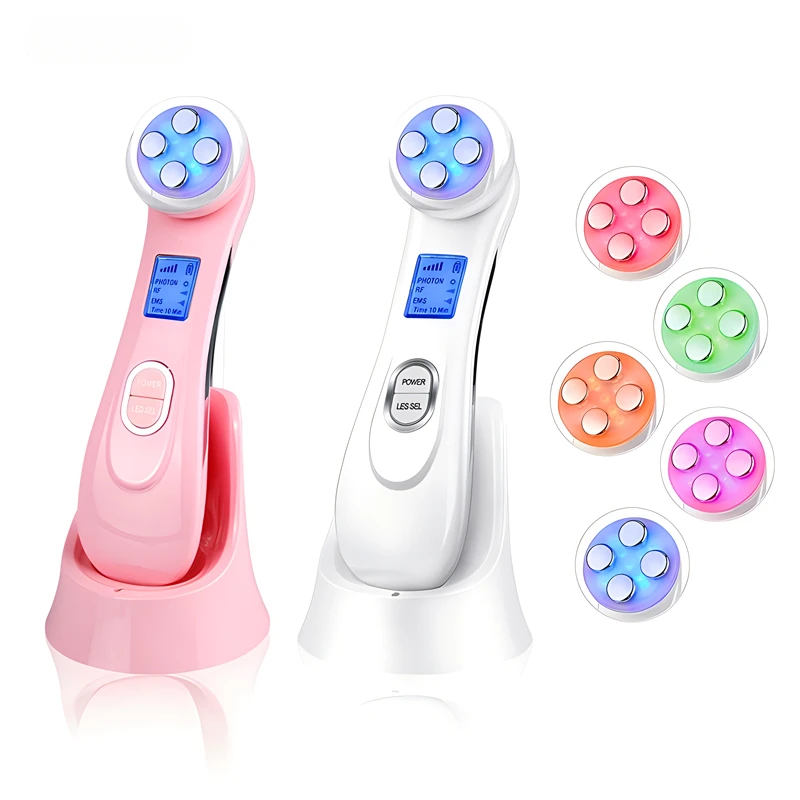 5-in-1 Microcurrent Import Device for Wrinkle Resistance Color Light Rejuvenation Lifting Firming and Beauty of The Face Tools