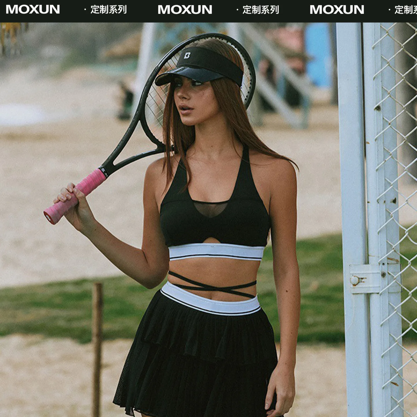 

Новинка 2025, комплект трансграничной теннисной юбки, дышащее и противоударное спортивное нижнее белье, плиссированная юбка, комплект из двух предметов, брюки-кюлоты для гольфа