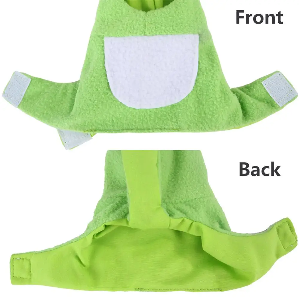 Funny Frog Shape Bird Clothes Medium Large Pet Birds Flight Suit Parrot Cockatiel Pigeons Green Cheek Conure Parakeet Clothing