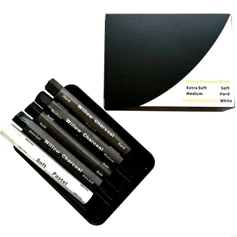 

H37B Charcoal Pencils Charcoal Sticks Charcoal Strips for Drawing Sketching Shading
