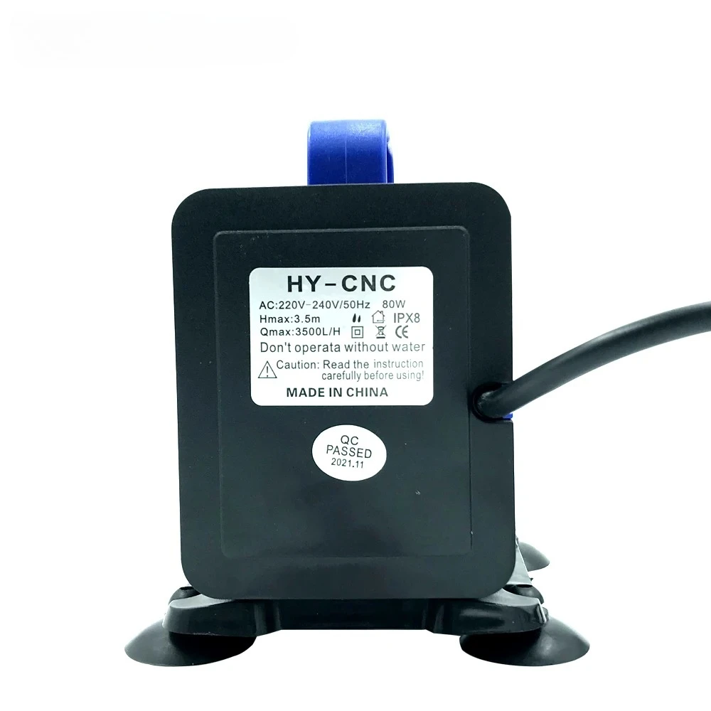 80W 3.5M Submersible Water Pump 3500L/H for CNC Router CO2 Laser Engraving Cutting Machine Spindle Motor Cooling Water Fish Tank