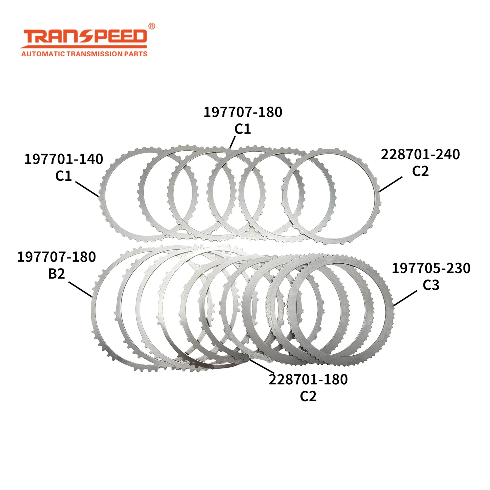 TRANSPEED TF-83SC Auto Transmission Clutch Plates Steel Kit For Trumpchi GS8