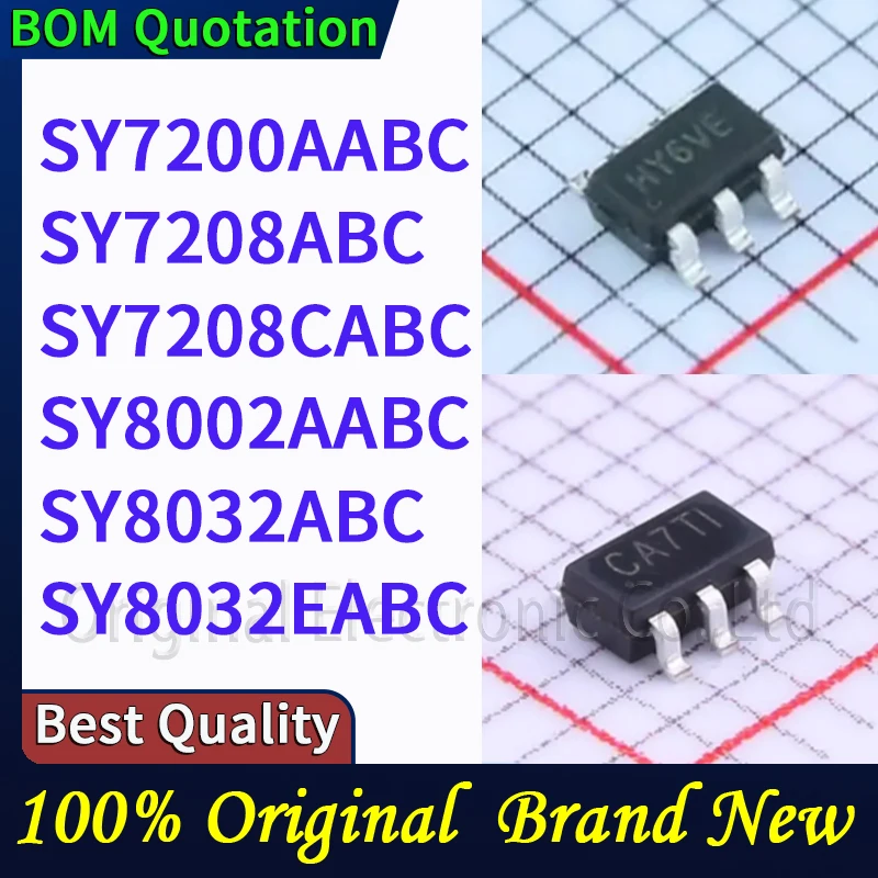 

5pcs/lot SY7200AABC SY7208ABC SY7208CABC SY8002AABC SY8032ABC SY8032EABC In stock Original High quality