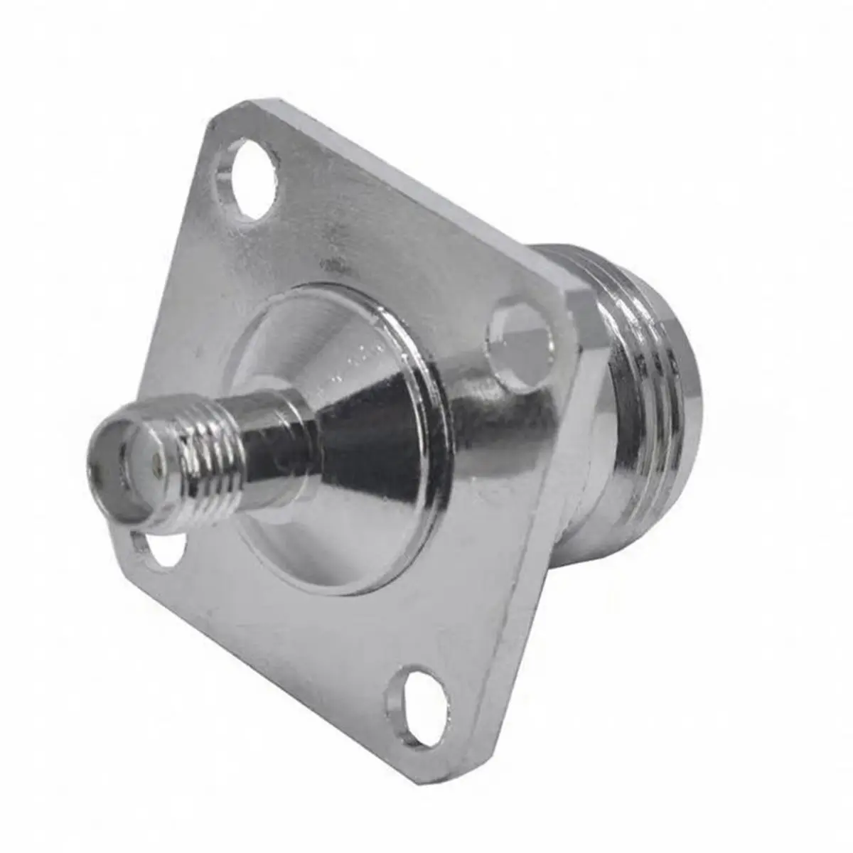 (A99Z] 2PCS SMA Female to N Female 50 Ohm Low Loss N Type to SMA Flange Chassis Mount Connector for WiFi Radios Coaxial Antenna