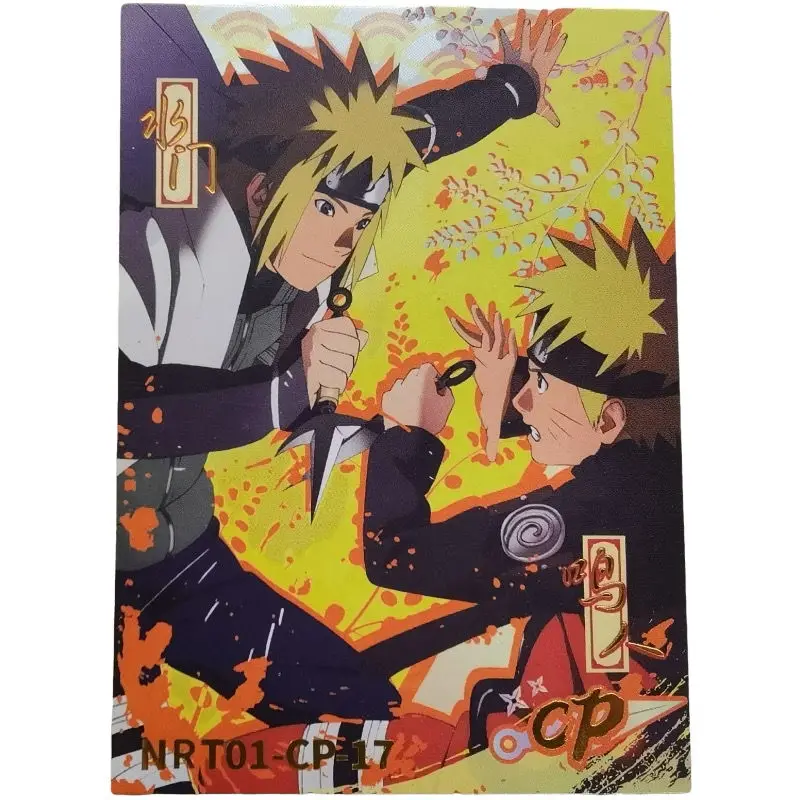 Naruto Cp Series Sasuke Kakashi Haruno Sakura Anime Characters Rare Game Collection Flash Card Cartoon Toys Christmas Gift