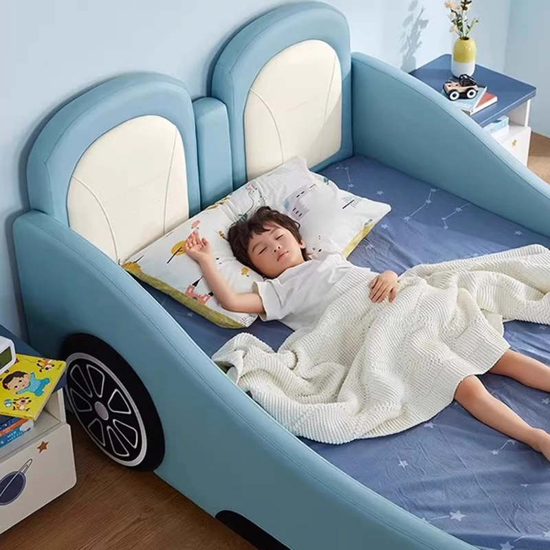 Children Bedroom Massage Bed Luxury Double Full Queen Frame Modern Safe Bed Platform Wooden Letto Matrimoniale Home Furniture