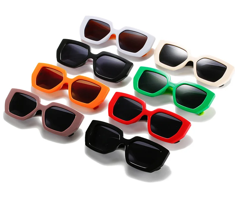 OEC-MANAGEMENT CPO Steampunk Platz Sonnenbrille Neue Frauen Männer Multicolor Punk Sonnenbrille Weibliche Übergroßen Fashion Shades Brillen UV400 – Detail 3