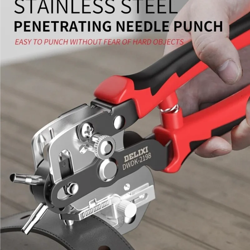 Hole Punch Plier New Design Eyelet Puncher DIY Tool Watchband Strap Household Punching Leathercraft Leather Belt