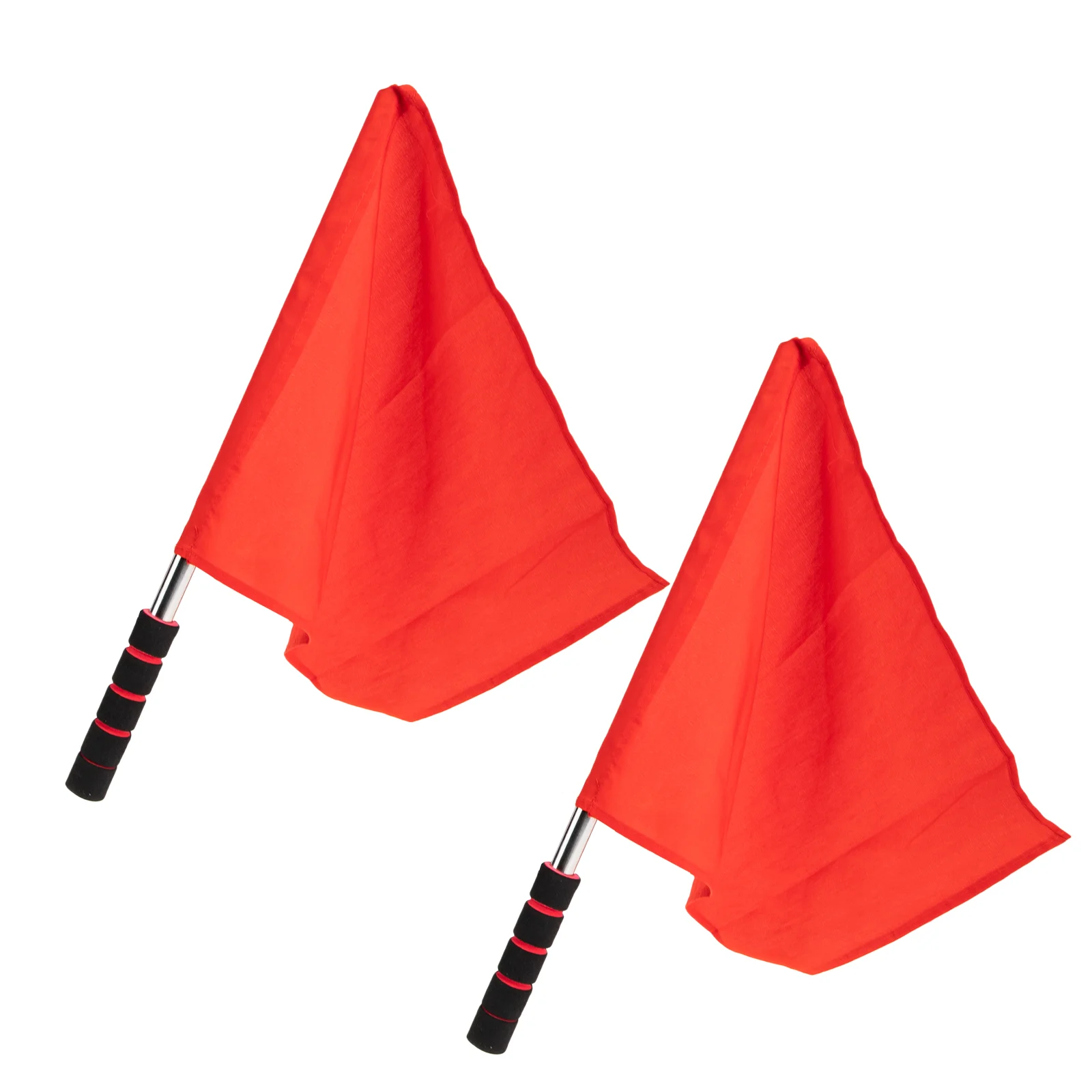 2 Pcs Signal Flag Commanding Referee Racing Conducting Hand Flags Car Waving for Hand-cranked