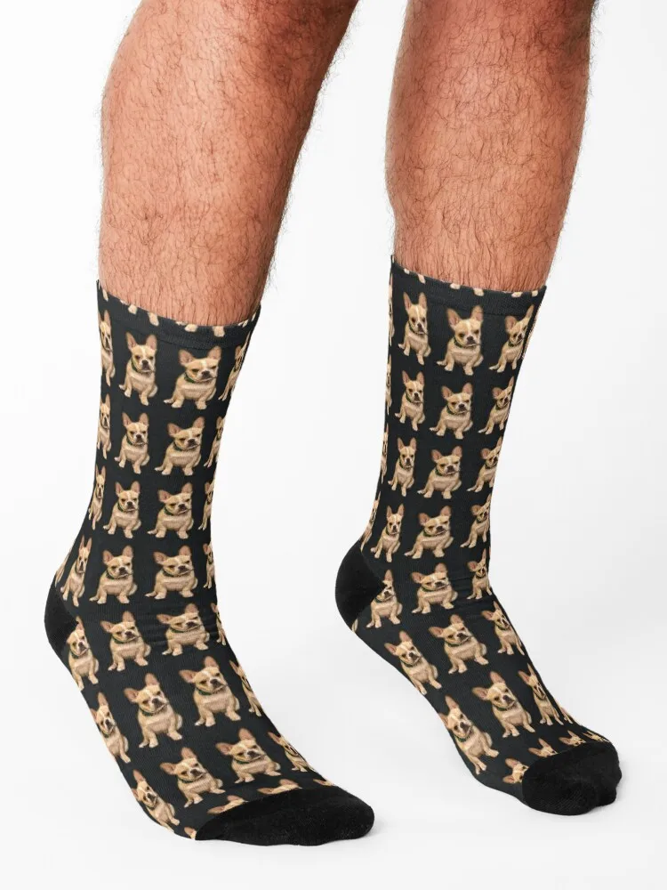 Bouledogue français chaussettes Rugby bottes de randonnée tennis femme chaussettes hommes