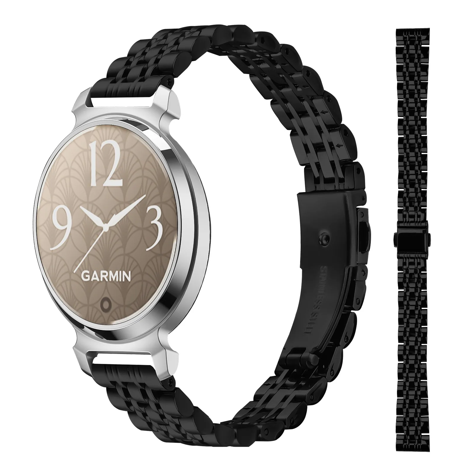 Correa para el reloj inteligente Garmin Lily 2: nueva correa universal de acero inoxidable con 7 eslabones de 14 mm, accesorios para Garmin Lily 2 Active.